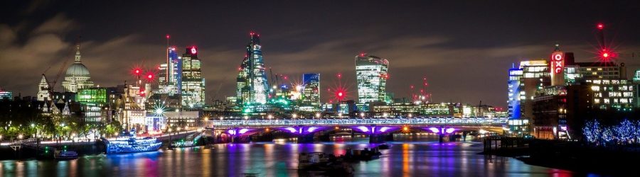 A panoramic shot of London