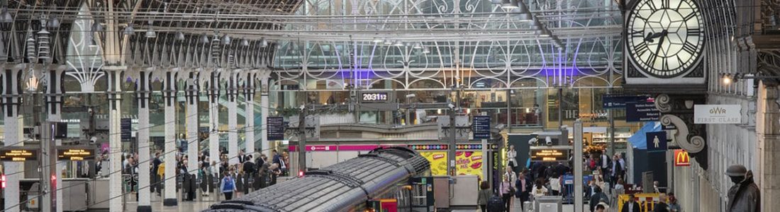 Inside Paddington train station